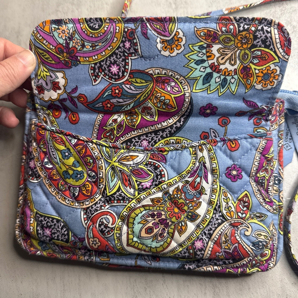 Women's Vera Bradley Blue Multi-color Paisley Crossbody Bag - Picture 2 of 4